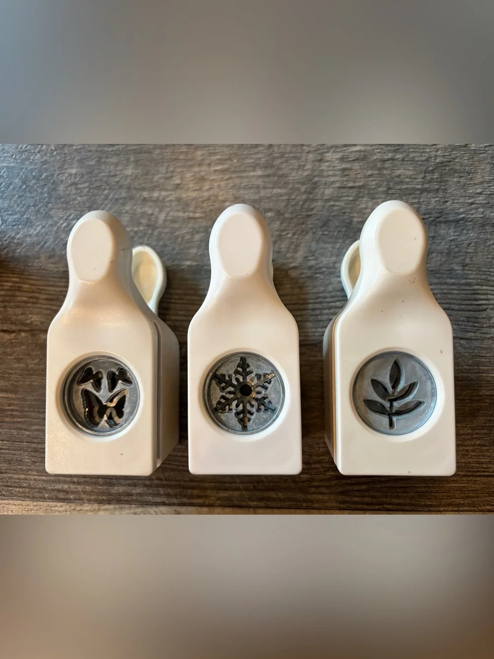 Martha Stewart Snowflake Craft Punch- butterfly, leaf & snowflake.